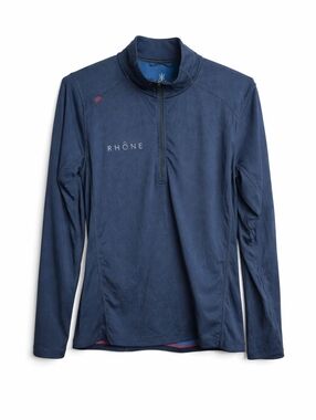 Rhône Atmosphere Midweight 1/4 Zip Pullover Men’s Small Blue Polartec Active